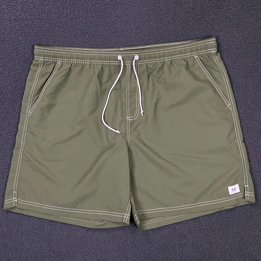 Katin Board Shorts Mens size XL Green Ripstop No Liner Nylon Swim Trunks NWOT